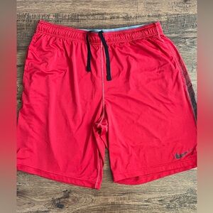Nike Dri Fit 9” Shorts ‘Red Black’ (size mens L)